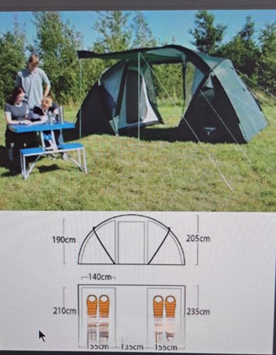 Vango rio person tent 2x2 - tent,